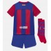 Baby Fußballbekleidung Barcelona Heimtrikot 2023-24 Kurzarm (+ kurze hosen)